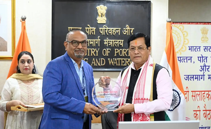 Mormugao Port Authority receives Rajbhasha shield